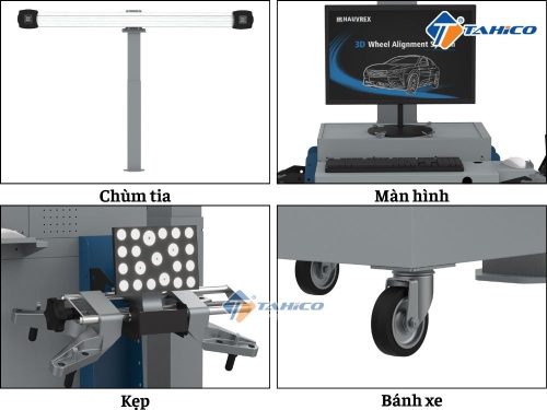 Máy cân chỉnh góc lái công nghệ 3D Hauvrex JWA727 - Hình ảnh 4