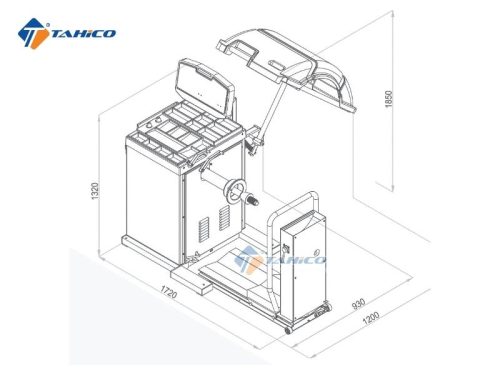 Bản vẽ kỹ thuật của Bright CB-460B Italy