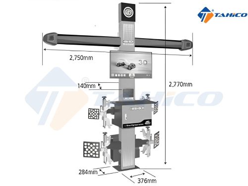 Máy kiểm tra góc đặt bánh xe 3D Heshbon HA-6000 - Hình ảnh 3