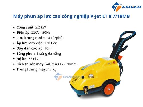 Đặc điểm của V-Jet LT 8.7/18MB