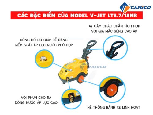 Máy phun áp lực cao V-Jet LT 8.7/18MB - Hình ảnh 5