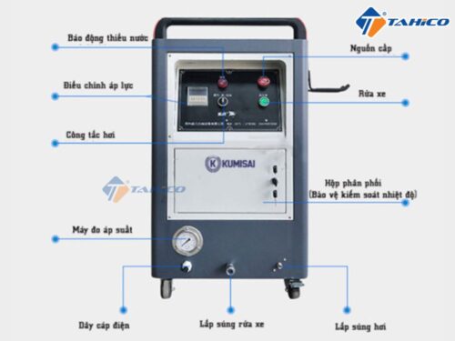 Máy rửa xe hơi nước nóng Kumisai KMS32 0.55kW - Hình ảnh 3