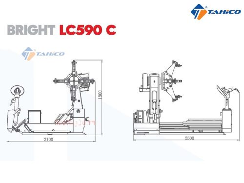 Máy ra vào lốp Bright LC-590C | Xe tải - Hình ảnh 4