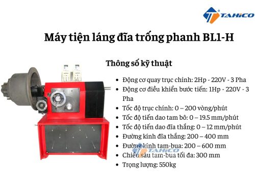 Máy tiện láng đĩa trống phanh BL1/ BL1-H - Hình ảnh 2