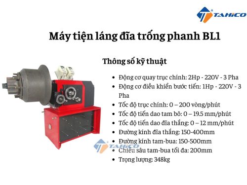 Máy tiện láng đĩa trống phanh BL1/ BL1-H - Hình ảnh 3