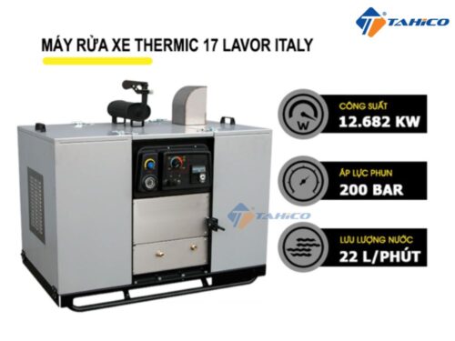 Đặc điểm máy xịt áp lực cao Thermic 17 Lavor 17hp Italy