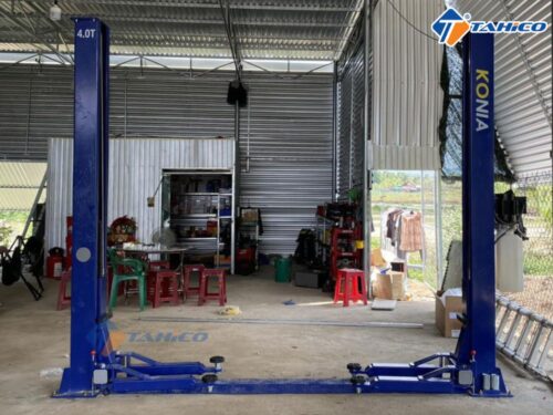 Đặc điểm cầu nâng 2 trụ cáp dưới Konia 4000A 4 tấn