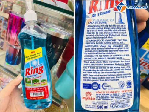 Nước rửa kính Ring Glass Cleaner 500ml và 800ml - Hình ảnh 3