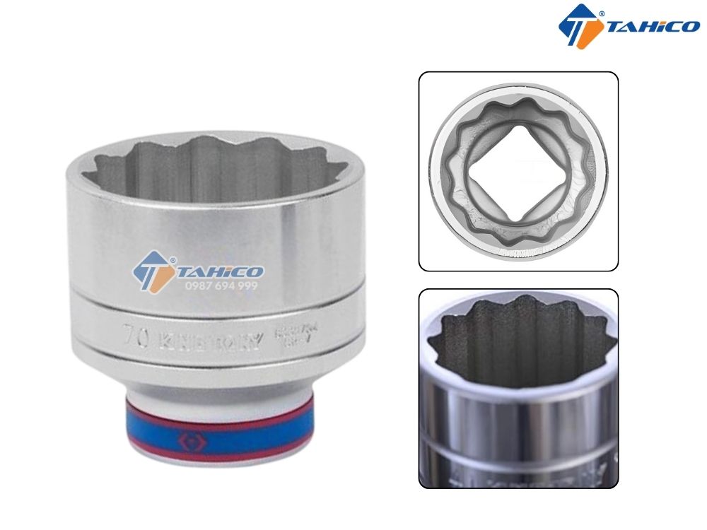 Khẩu tuýp 3/4" Kingtony 633070M - 70mm, 12 cạnh, Trắng, Dài 88mm 5 Khẩu tuýp 3/4" Kingtony 633070M - 70mm, 12 cạnh, Trắng, Dài 88mm