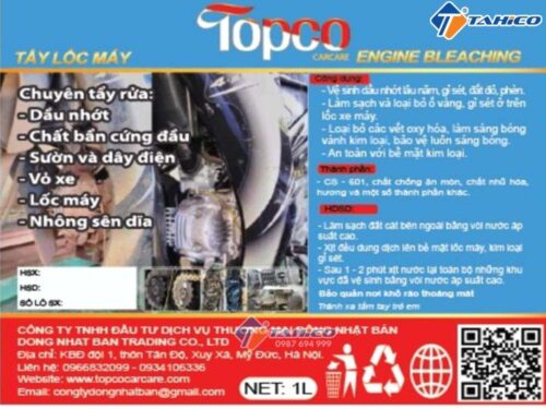 Tẩy lốc máy Topco Engine Bleaching 1 lít - Hình ảnh 4