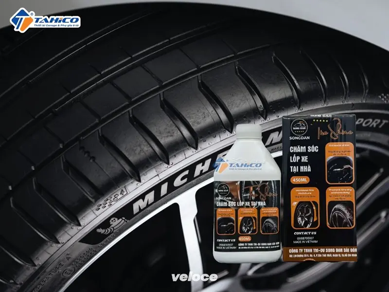 Dưỡng lốp Songdan Tire Shine 450ml 15 duong lop songdan tire shine 450ml 2