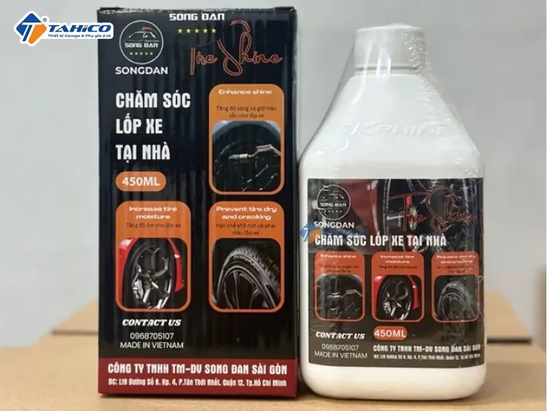 Dưỡng lốp Songdan Tire Shine 450ml 14 Dưỡng lốp Songdan Tire Shine 450ml