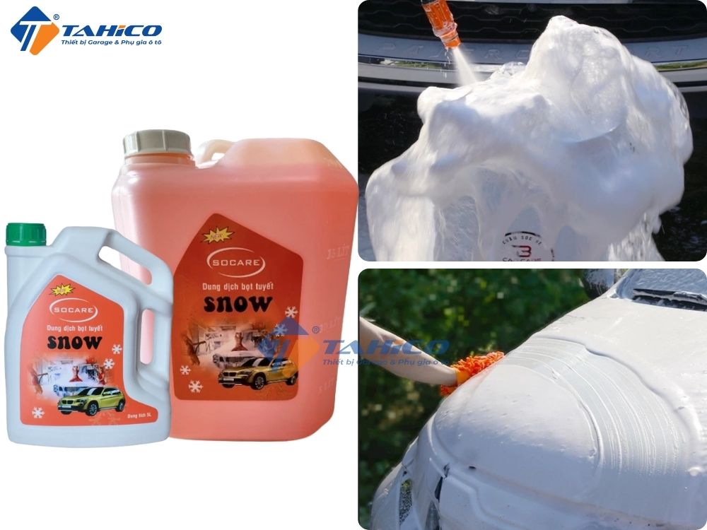 Nước rửa xe bọt tuyết Socare Snow 5 lít và 20 lít 4 Nước rửa xe bọt tuyết Socare Snow 5 lít và 20 lít - Ảnh 4
