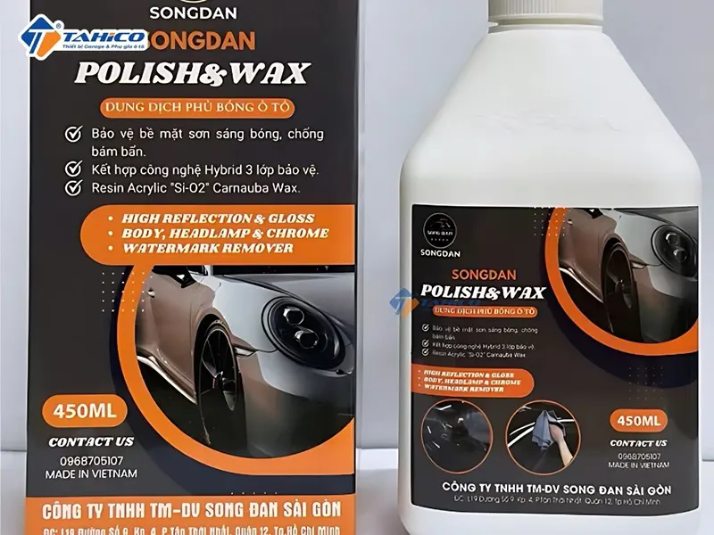 Phủ bóng Songdan Polish & Wax 450ml 14 Phủ bóng Songdan Polish & Wax 450ml