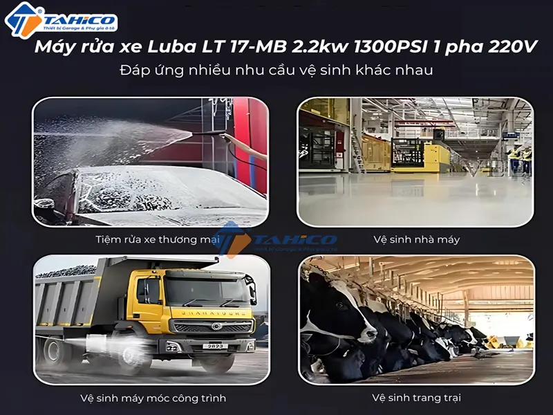 Máy rửa xe Luba LT 17-MB 2.2kw 1300PSI 1 pha 220V 10 Máy rửa xe Luba LT 17-MB 2.2kw 1300PSI 1 pha 220V - Ảnh 10