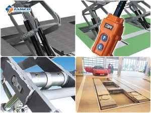 Cầu nâng cắt kéo âm nền Heshbon HL-35F 3,5 tấn 13 heshbon hl 35f 3 5 tan 8