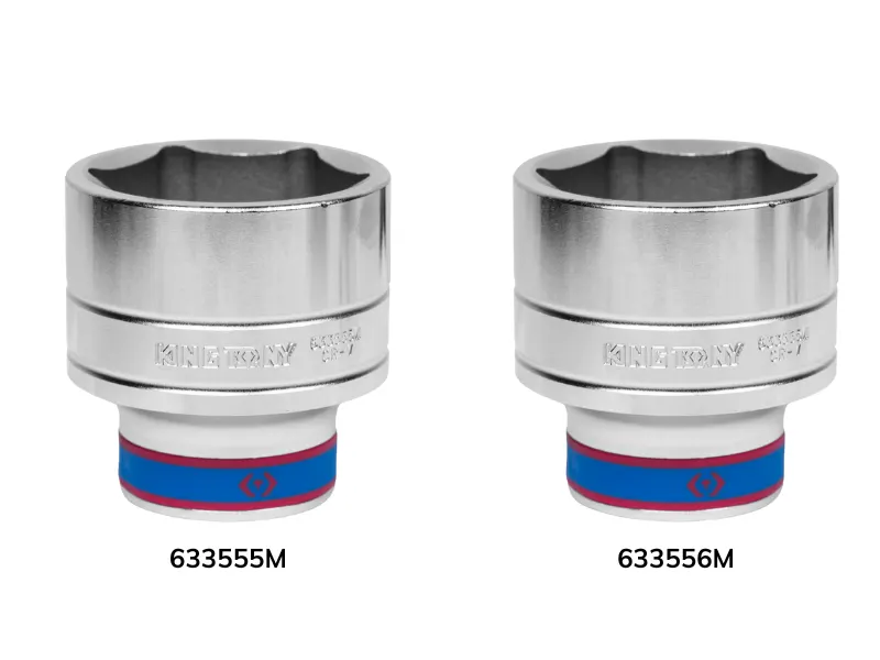 Khẩu tuýp 3/4" Kingtony 6 cạnh, Trắng, Dài 76mm | 55mm 56mm