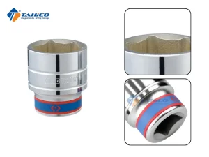Khẩu tuýp 3/4" Kingtony 633555M | 633556M 6 cạnh, Trắng, Dài 76mm 11 Khẩu tuýp 3/4