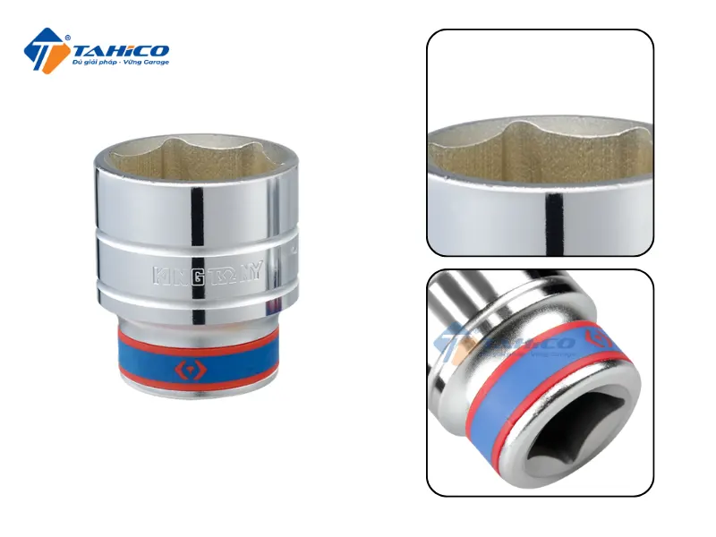 Khẩu tuýp 3/4" Kingtony 633555M | 633556M 6 cạnh, Trắng, Dài 76mm 44 Khẩu tuýp 3/4" Kingtony 633555M | 633556M 6 cạnh, Trắng, Dài 76mm