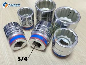 Khẩu tuýp 3/4" Kingtony 633063M - 63mm, 12 cạnh, Trắng, Dài 81mm 12 Khẩu tuýp 3/4
