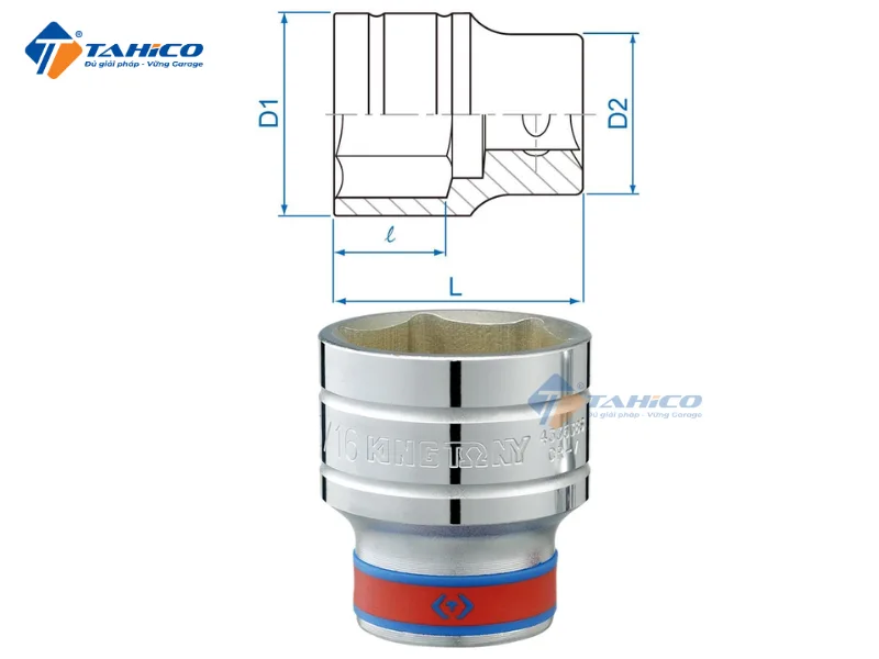 Khẩu tuýp 3/4" Kingtony 633065M - 65mm, 12 cạnh, Trắng, Dài 83mm 4 Khẩu tuýp 3/4" Kingtony 633065M - 65mm, 12 cạnh, Trắng, Dài 83mm