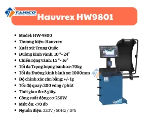 Máy cân mâm Hauvrex HW-9800, HW9801 10-24 inch | Tự động 18 Máy cân mâm Hauvrex HW-9800, HW9810 10-24 inch | Tự động