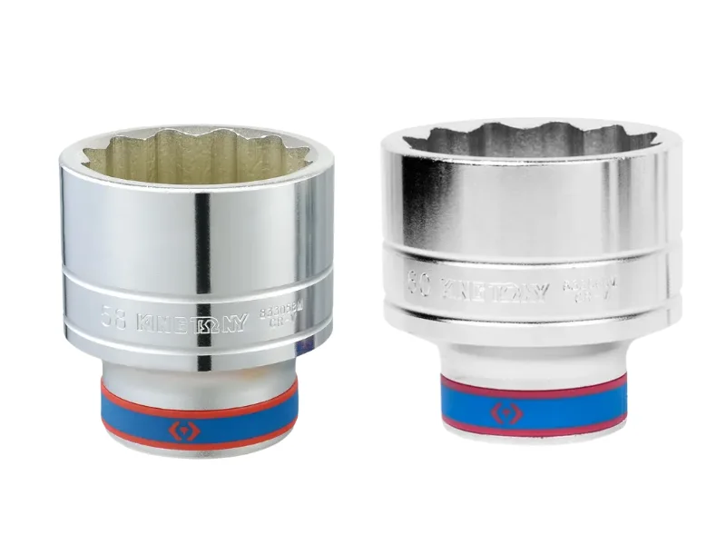 Hình ảnh sản phẩm Khẩu tuýp 3/4" Kingtony 633058M/633060M 12 cạnh, Trắng, Dài 78mm | 58mm 60mm