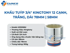 Hình ảnh sản phẩm Khẩu tuýp 3/4