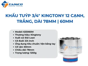 Hình ảnh sản phẩm Khẩu tuýp 3/4