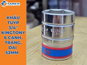 Khẩu tuýp 3/4 inch Kingtony 6 cạnh, Trắng, Dài 52mm | 25mm - 29mm 21 Hình ảnh sản phẩm Khẩu tuýp 3/4 inch Kingtony 6 cạnh, Trắng, Dài 52mm