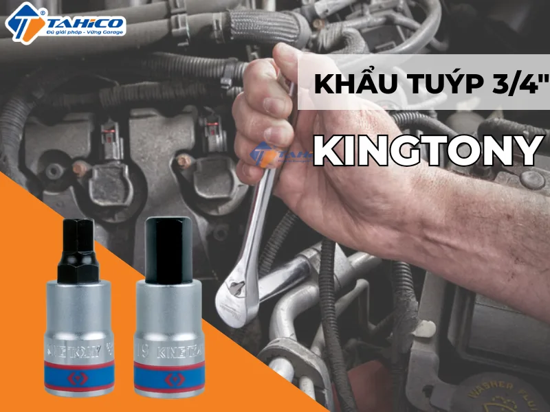 Khẩu tuýp 3/4 inch Kingtony Trắng, Dài 80mm | Kèm lục rời H14 -H22 50 Hình ảnh sản phẩm Khẩu tuýp 3/4 inch Kingtony Trắng, Dài 80mm | Kèm lục rời H14 -H22