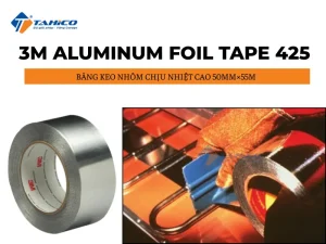 Băng keo nhôm chịu nhiệt cao 3M Aluminum Foil Tape 425 50mm×55m 11 Băng keo nhôm chịu nhiệt cao 3M Aluminum Foil Tape 425 50mm×55m