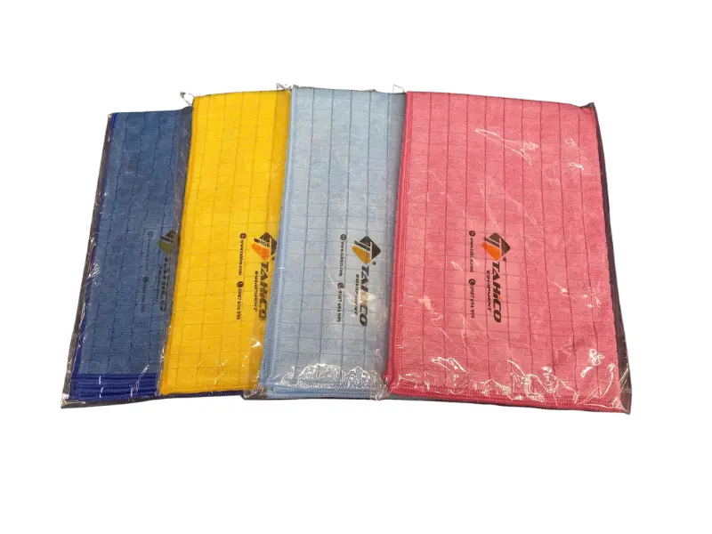 Khăn lau xe kiểu ca rô kích thước 50×55 cm