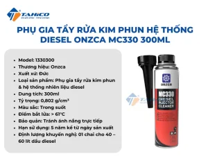 Phụ gia tẩy rửa kim phun hệ thống diesel Onzca MC330 300ml