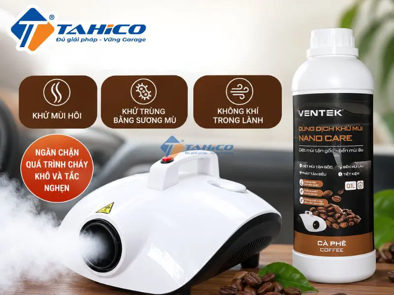 Dung dịch khử khuẩn và mùi Nano Ventek NanoCare 1L 44 Dung dịch khử khuẩn và mùi Nano Ventek NanoCare 1L