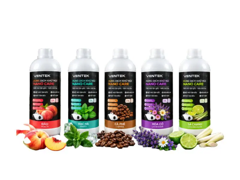 Dung dịch khử khuẩn và mùi Nano Ventek NanoCare 1L
