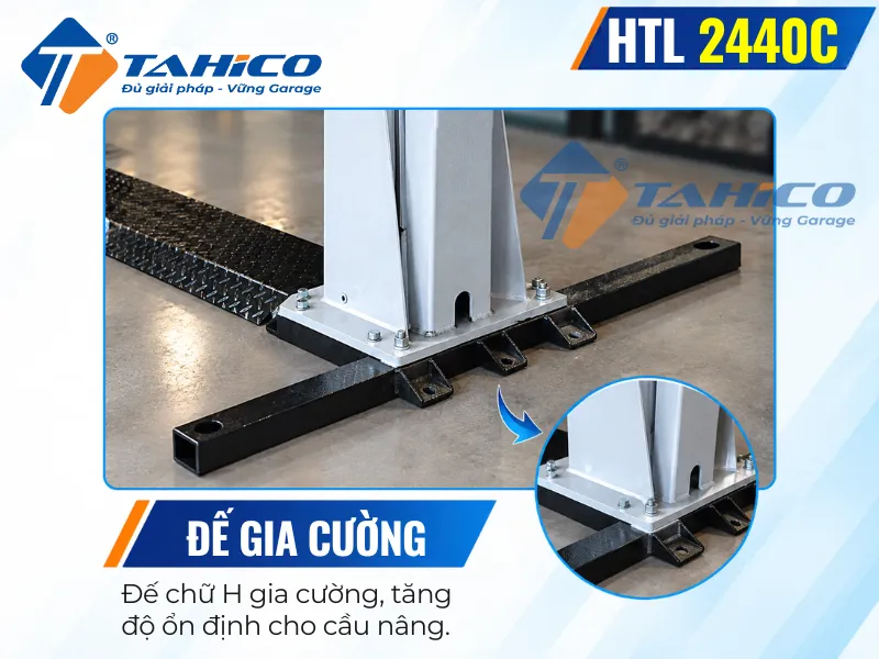 Cầu nâng 2 trụ cáp dưới Hauvrex HTL2440C 19 Hình ảnh các chi tiết sản phẩm Cầu nâng 2 trụ cáp dưới Hauvrex HTL2440C.