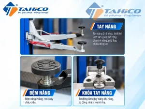 Cầu nâng 2 trụ cáp dưới Hauvrex HTL2440C 11 Hình ảnh các chi tiết sản phẩm Cầu nâng 2 trụ cáp dưới Hauvrex HTL2440C.