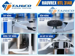 Cầu nâng 2 trụ cáp trên Hauvrex HTL3140 9 Hình ảnh chi tiết sản phẩm Cầu nâng 2 trụ cáp trên Hauvrex HTL3140.