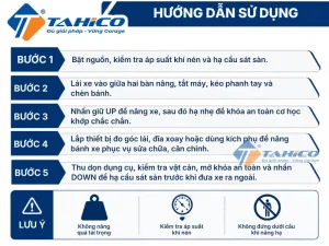 Cầu nâng 4 trụ Hauvrex HFL4145(E)/HFL4155(E) 9 Hướng dẫn sử dụng sản phẩm Cầu nâng 4 trụ Hauvrex HFL4145(E)/HFL4155(E).