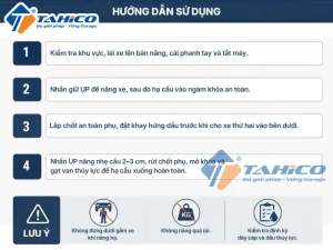 Cầu nâng 4 trụ Hauvrex HPL4036/HPL4040 10 Hướng dẫn sử dụng sản phẩm Cầu nâng 4 trụ Hauvrex HPL4036/HPL4040.