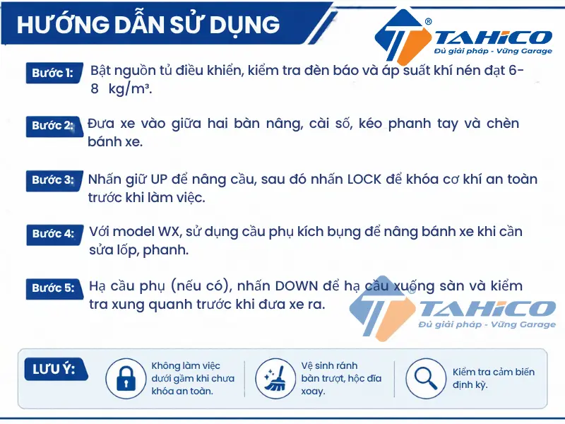 Cầu nâng cắt kéo Hauvrex HXL6745P/HXL6745W/HXL6745WX 35 Hướng dẫn sử dụng Cầu nâng cắt kéo Hauvrex HXL6745P/HXL6745W/HXL6745WX.
