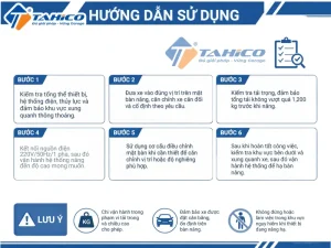 Cầu nâng di động Hauvrex Smart Risen 1.2 11 Hướng dẫn sử dụng sản phẩm Cầu nâng di động Hauvrex Smart Risen 1.2.