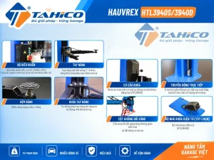 Cầu nâng 2 trụ cáp trên Hauvrex HTL3940S/HTL3940D 10 hauvrex htl3940s htl3940d 5
