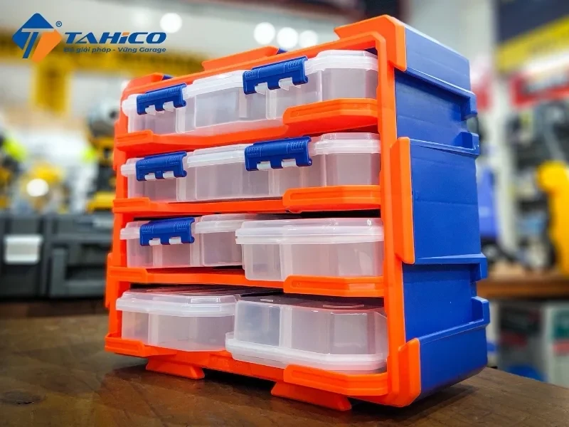 Tủ Đồ Nghề Sửa Xe Máy: Cách Chọn & Bảng Giá Mới 2026 5 Hộp đồ nghề xách tay gọn nhẹ chia nhiều khay phân loại dụng cụ