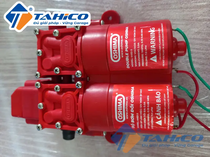 Bộ bơm đơn và bộ bơm đôi Oshima cho bình xịt điện 42 Bộ bơm đơn và bộ bơm đôi Oshima