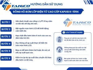 Đồng hồ bơm lốp điện tử cao cấp Kapusi K-1094 10 Hướng dẫn sử dụng sản phẩm Đồng hồ bơm lốp điện tử cao cấp Kapusi K-1094.