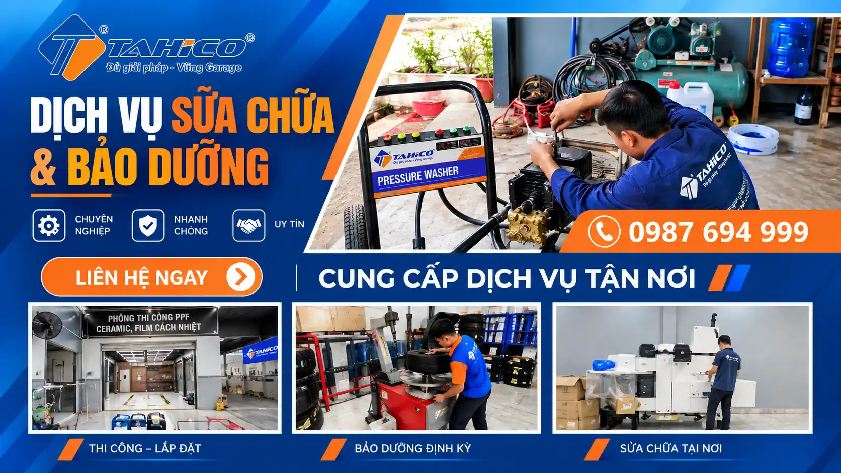 dịch vụ sửa chữa và bảo dưỡng tahico