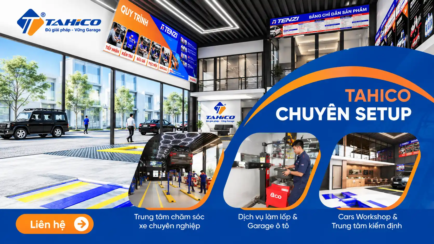 Tahico chuyên setup tiệm rửa xe máy, xe ô tô